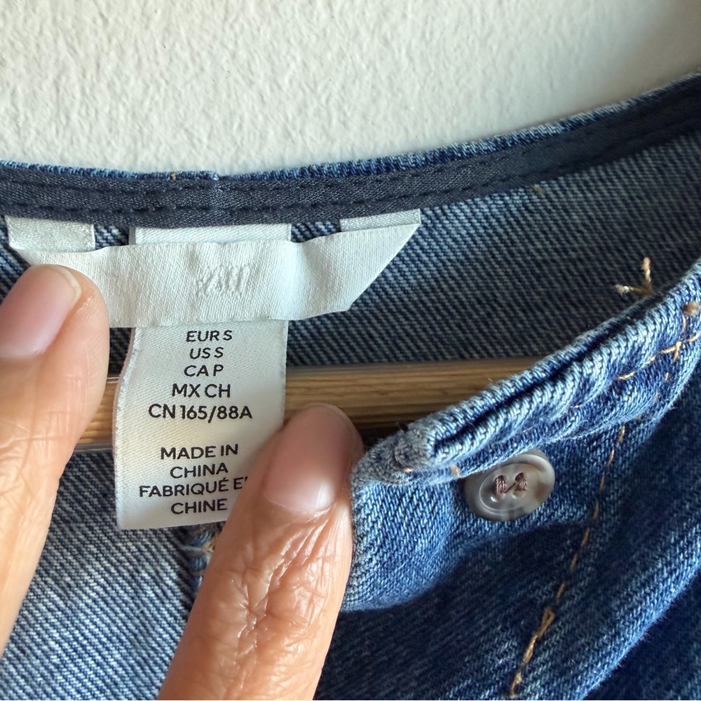Denim Pullover Top Blue - Picture 5 of 7